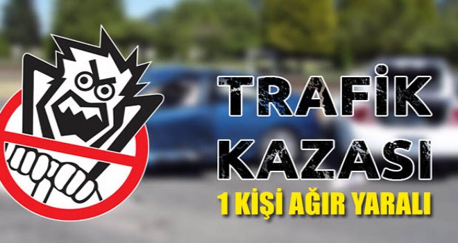 Lefkoşada ki kazada 1 ağır yaralı