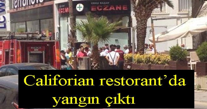 Lefkoşa'da restorantda yangın