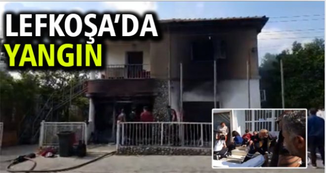 Lefkoşa'da Yangın
