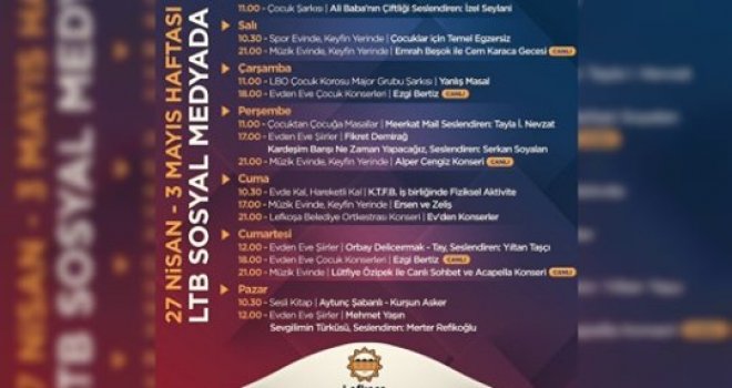 LTB, bu hafta da sosyal medyadan farklı aktiviteler sunuyor