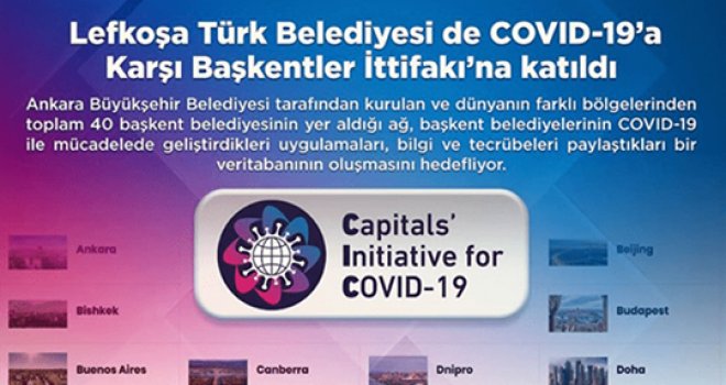 LTB ‘Covid-19’a Karşı Başkentler İttifakı’na katıldı