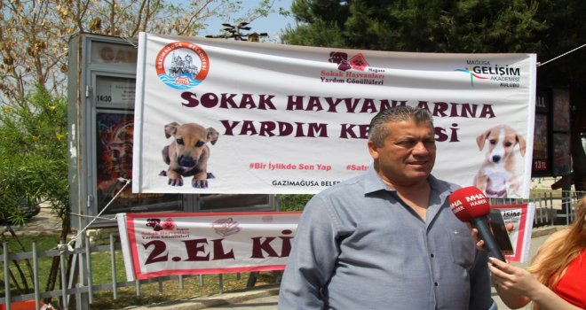 MAĞUSA GELİŞİM AKADEMİSİ İLE SOKAK HAYVANLARINA YARDIM GÖNÜLLÜLERİ, SOKAK HAYVANLARI YARARINA KERMES DÜZENLEDİ.