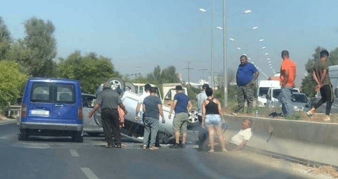 Mağusa-Lefkoşa yolunda kaza!