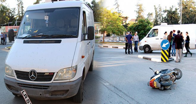 Mağusa'da korkutan kaza !!!