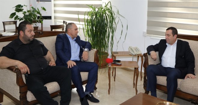 MALİYE BAKANI DENKTAŞ BAY-SEN HEYETİNİ KABUL ETTİ