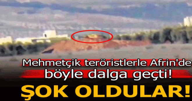 Mehmetçik teröristlerle Afrin'de böyle dalga geçti!