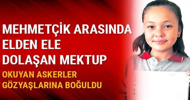 Mektubu okuyan askerler gözyaşlarına boğuldu