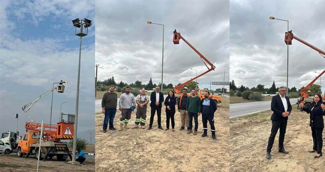MESARYA’DAKİ KAVŞAKLARIN AYDINLATMA SORUNU GİDERİLDİ