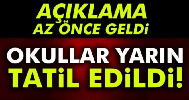 MİLLİ EĞİTİM VE KÜLTÜR BAKANLIĞI’NDAN DUYURU 