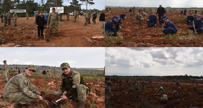 Mücahitlerden doğaya 7000 fidan daha