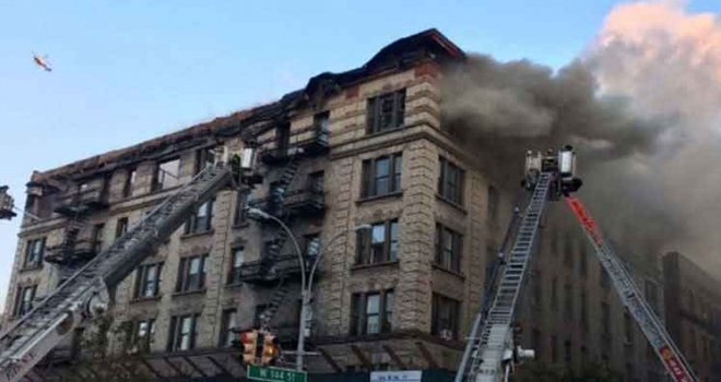 New York’ta yangın paniği