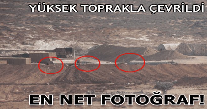 Obüslerin etrafı yüksek toprakla çevrildi