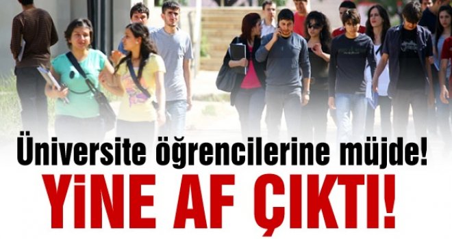 Öğrenci affı oy birliği ile kabul edildi