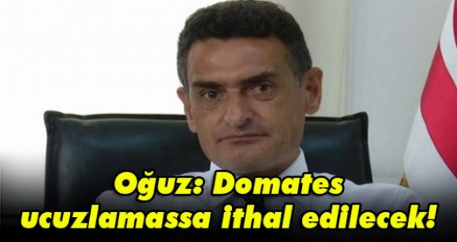 Oğuz: Domates ucuzlamassa ithal edilecek!