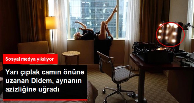 Otel Odasında Ateşli Pozlar Veren Didem Soydan, Aynanın Azizliğine Uğradı