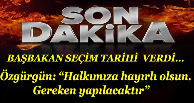 Özgürgün: “Halkımıza hayırlı olsun. Gereken yapılacaktır”