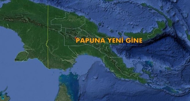 Papua Yeni Gine'de 8 büyüklüğünde deprem.