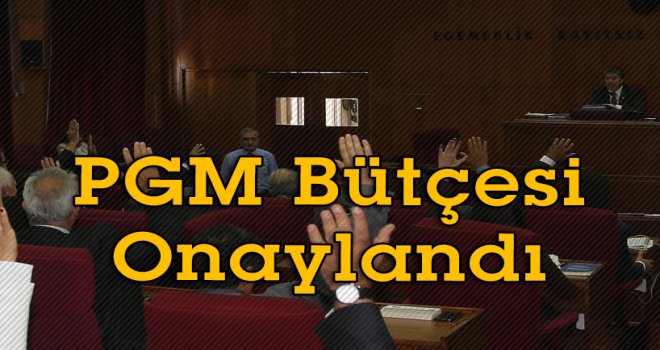 PGM Bütçesi Onaylandı