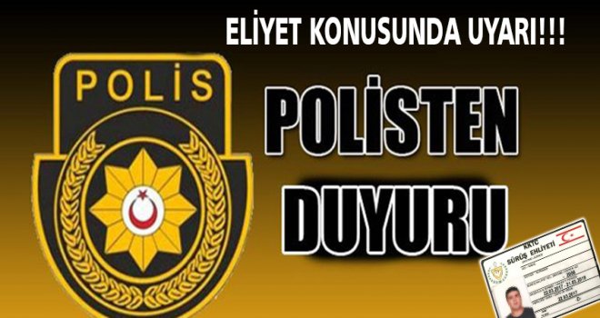 POLİSTEN SÜRÜŞ EHLİYETLERİNİN DEĞİŞİMİ İLE İLGİLİ PROTOKOL KONUSUNDA AÇIKLAMA