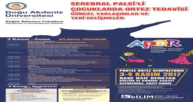 PROTEZ ORTEZ SEMPOZYUMU YARIN GAZİMAĞUSA’DA BAŞLIYOR