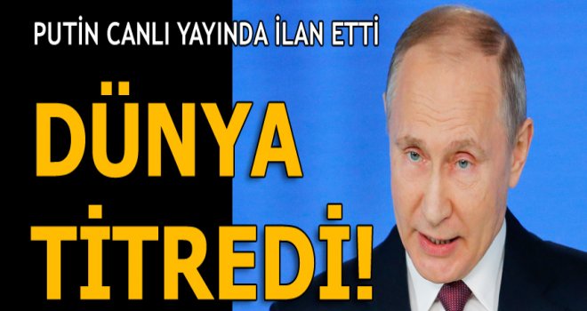 Putin'den gözdağı: Yeni Rus füzesi.