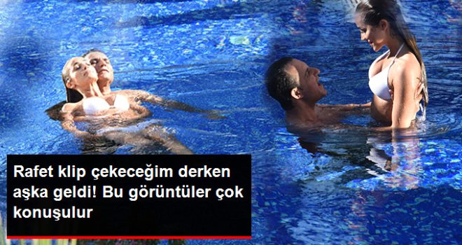 Rafet El Roman'ın Esmer Güzelle Havuzda Çektiği Ateşli Klip Olay Oldu