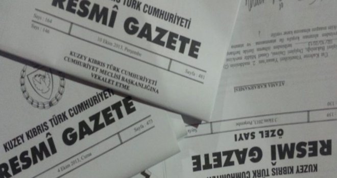 Resmi Gazete’den haberler