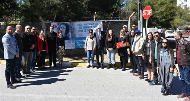 ŞAİR FİLİZ NALDÖVEN’İN ADI GİRNE’DE BİR SOKAĞA VERİLDİ