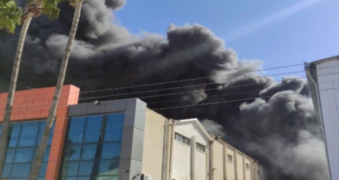 Sanayi bölgesindeki yangın ile ilgili 2 tutuklama