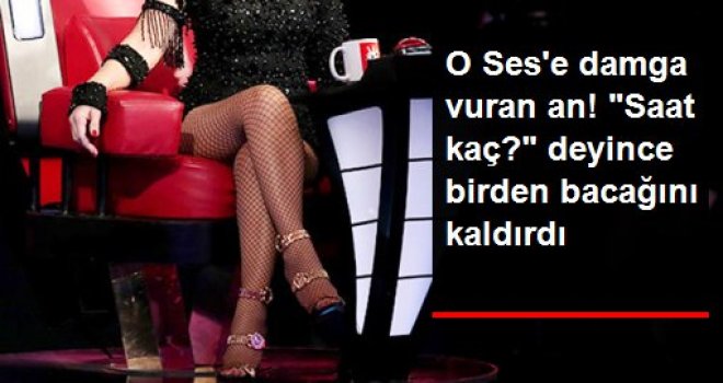 Seda Sayan'ın saat tasarımlı ayakkabısı O Ses Türkiye'de espri konusu oldu