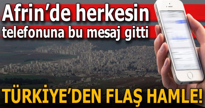 Son dakika: Türkiye'den Afrin'de sürpriz hamle!