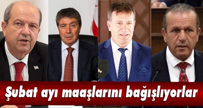 Şubat ayı maaşlarını bağışlıyorlar