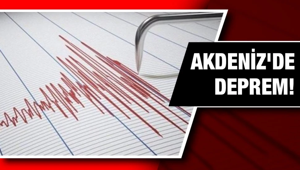Akdeniz'de 4,3 büyüklüğünde deprem: Baf'ta da hissedildi