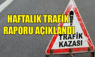 Bir haftada 91 trafik kazası yaşandı, 1187 araç sürücüsü rapor edildi