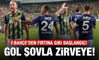 Fenerbahçe gollerle zirveye!