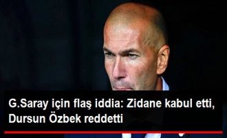 Galatasaray için flaş iddia: Zidane kabul etti, Dursun Özbek reddetti