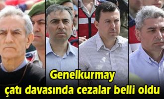 Genelkurmay çatı davasında cezalar belli oldu