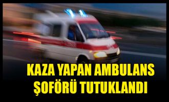 Lefkoşa'da ambulans kaza yaptı, 2 yaralı 1 tutuklu