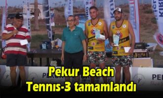 Pekur Beach Tennıs-3 tamamlandı