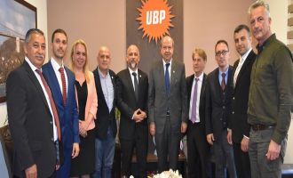 UBP Genel Başkanı Tatar, İşadamları Derneği Yönetim Kurulu’nu kabul etti