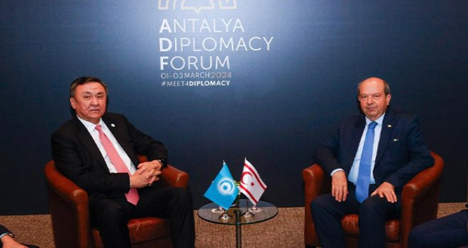 Tatar, Türk Devletleri Teşkilatı Genel Sekreteri Kubanıçbek Ömüraliyev ile görüştü