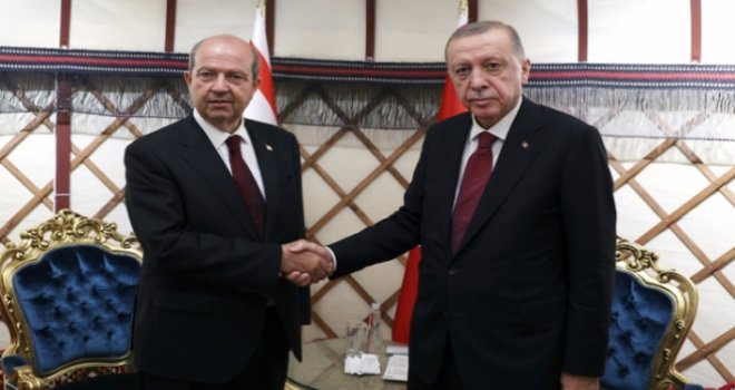 Tatar, Türkiye Cumhurbaşkanı Erdoğan ile görüştü