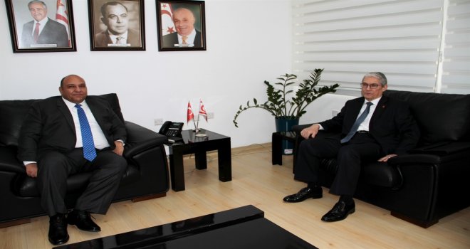 TC LEFKOŞA BÜYÜKELÇİSİ KANBAY, ATAKAN’I ZİYARET ETTİ