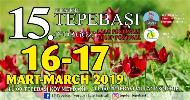 TEPEBAŞI’NDA HAFTA SONU LALE FESTİVALİ VAR