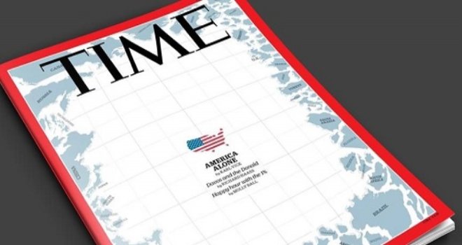 TIME DERGİSİ ABD'NİN YALNIZLIĞINI RESMETTİ