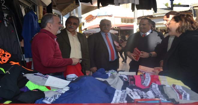 TKP MİLLETVEKİLİ ADAYLARI LEFKOŞA'DA VATANDAŞ VE ESNAFLA BULUŞTU