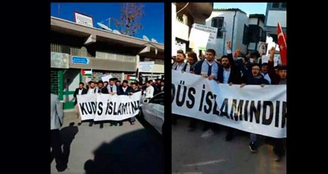Trump’ın Kudüs kararı Lefkoşa’da Protesto edildi