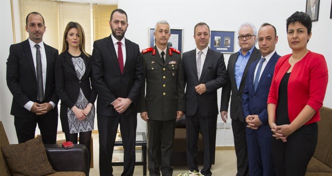 TUĞGENERAL ALGAN’DAN DIŞ BASIN BİRLİĞİ’NE ZİYARET..