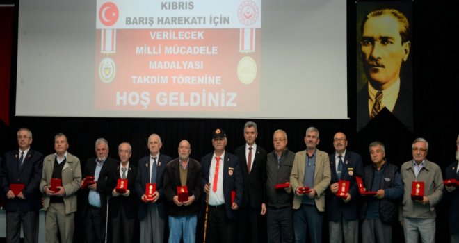 Türkiye’deki Kıbrıs gazileri madalya ve beratla onurlandırılıyor
