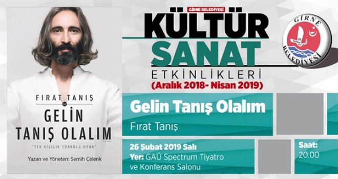 TÜRKÜ MÜZİKALİ GELİN TANIŞ OLALIM YARIN AKŞAM GİRNE’DE…